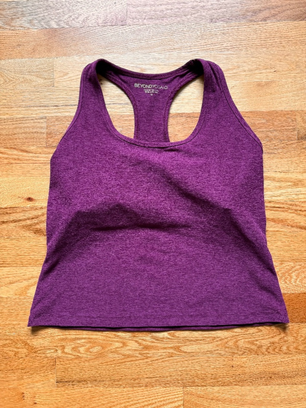Beyond Yoga | Women's Plus Size Spacedye Step Up Racerback Tank Size 1X Purple
